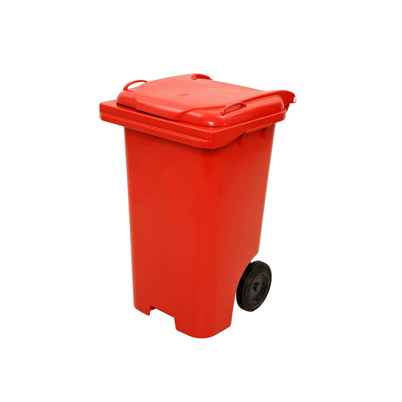 Carro Gari Contêiner Vermelho 240 Litros Com Rodas C240cv