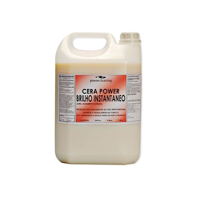 Cera Power Brilho Instantâneo Incolor 5 litros