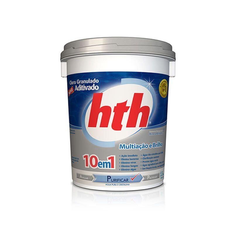 Cloro Granulado 10kg 10 em 1 Aditivado HTH