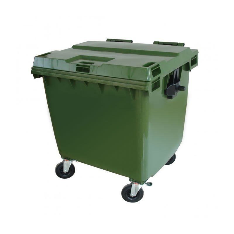 Contêiner 660 Litros Verde Com Rodas C660vd