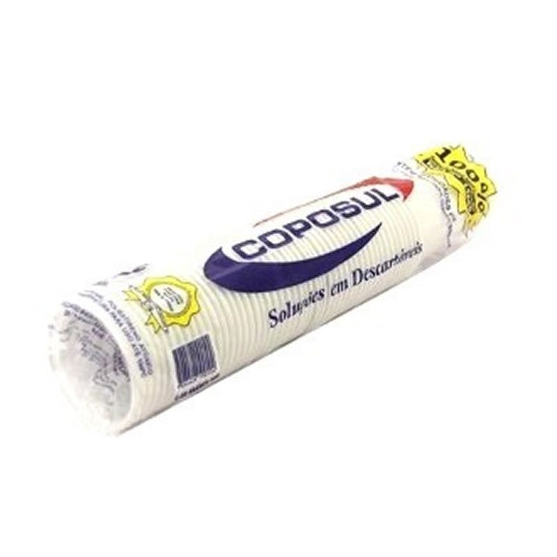 Copo Descartável Coposul 80ml Branco Com 100 Unidades