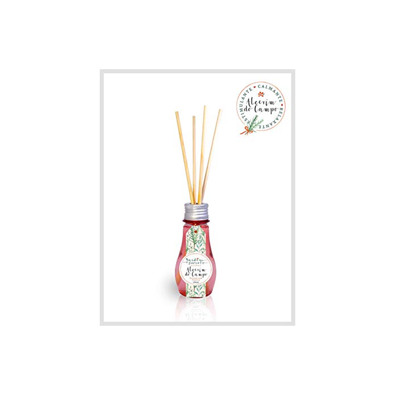 Difusor Com Varetas 100ml Alecrim do Campo Jardim Secreto