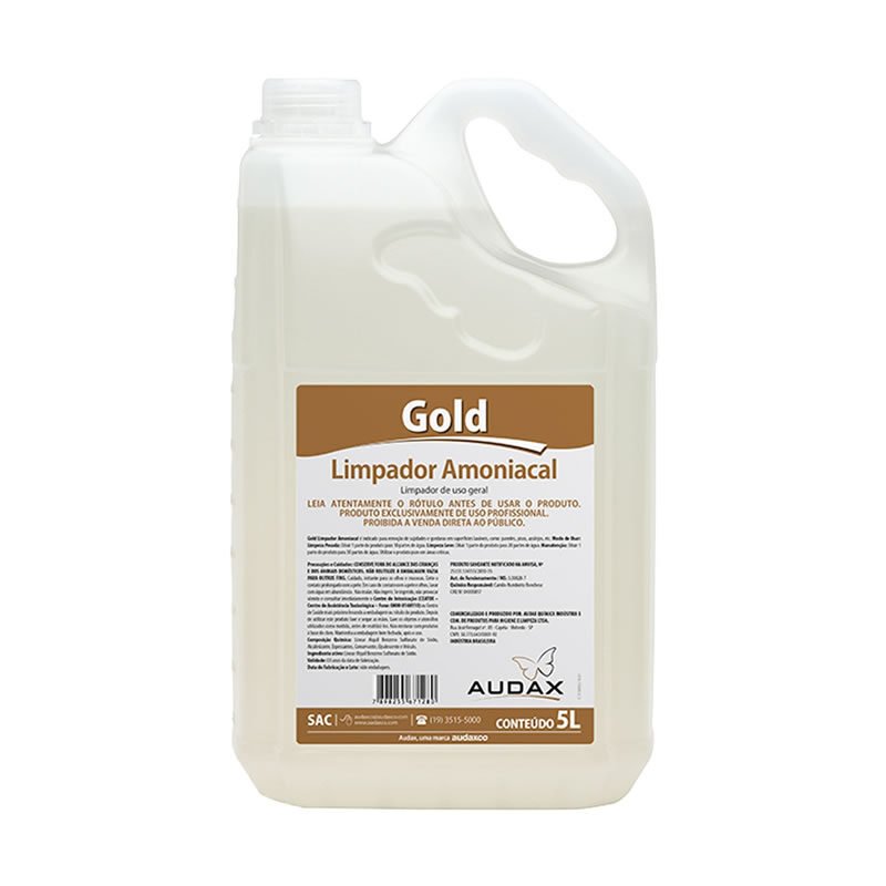 Limpador Amoniacal 5 litros Audax Gold