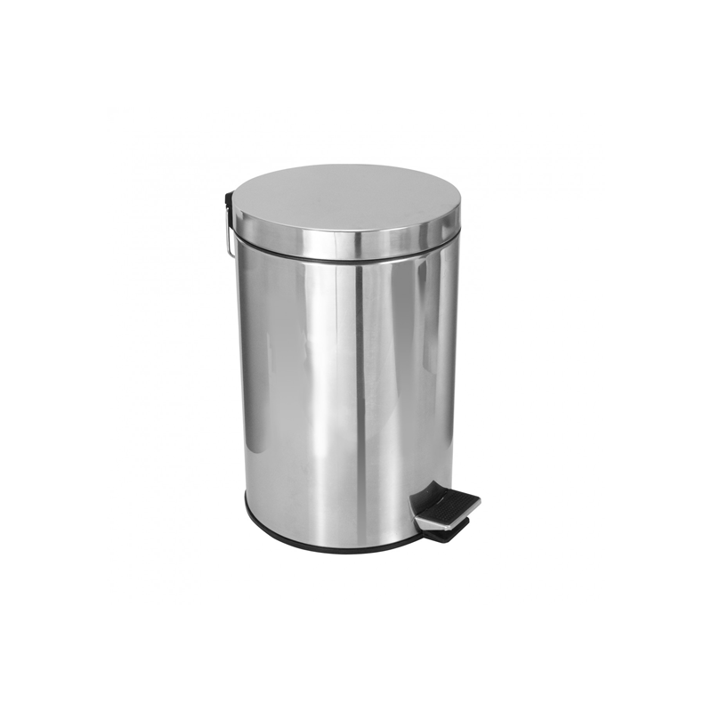 Lixeira 12 litros em Inox com Pedal e Balde Interno JSN Pi12
