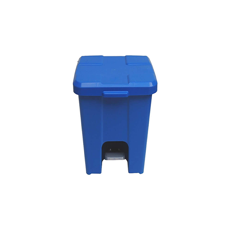 Lixeira Azul 30 Litros Quadrada Com Pedal P30a
