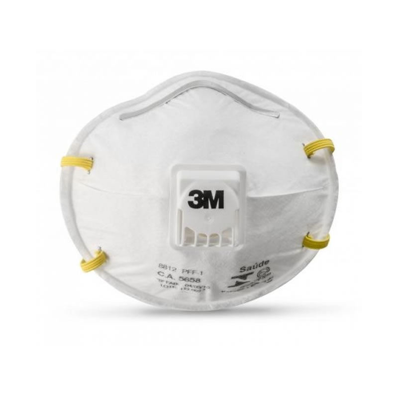 Máscara Respiratória Valvulado com Elástico 3M 8812