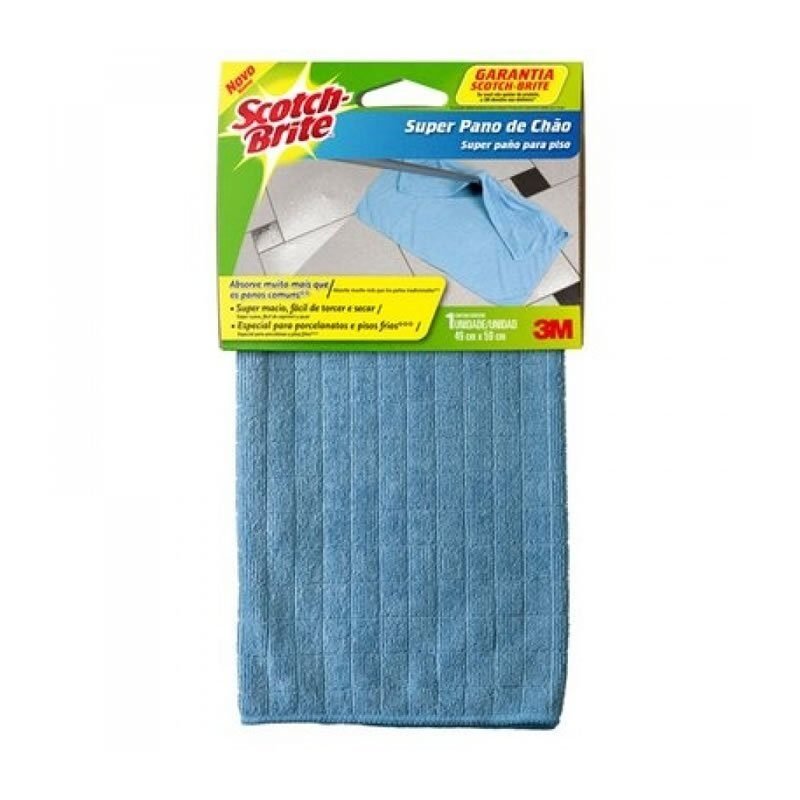 Pano de Microfibra Super Pano Scotch-Brite Azul 49x59cm