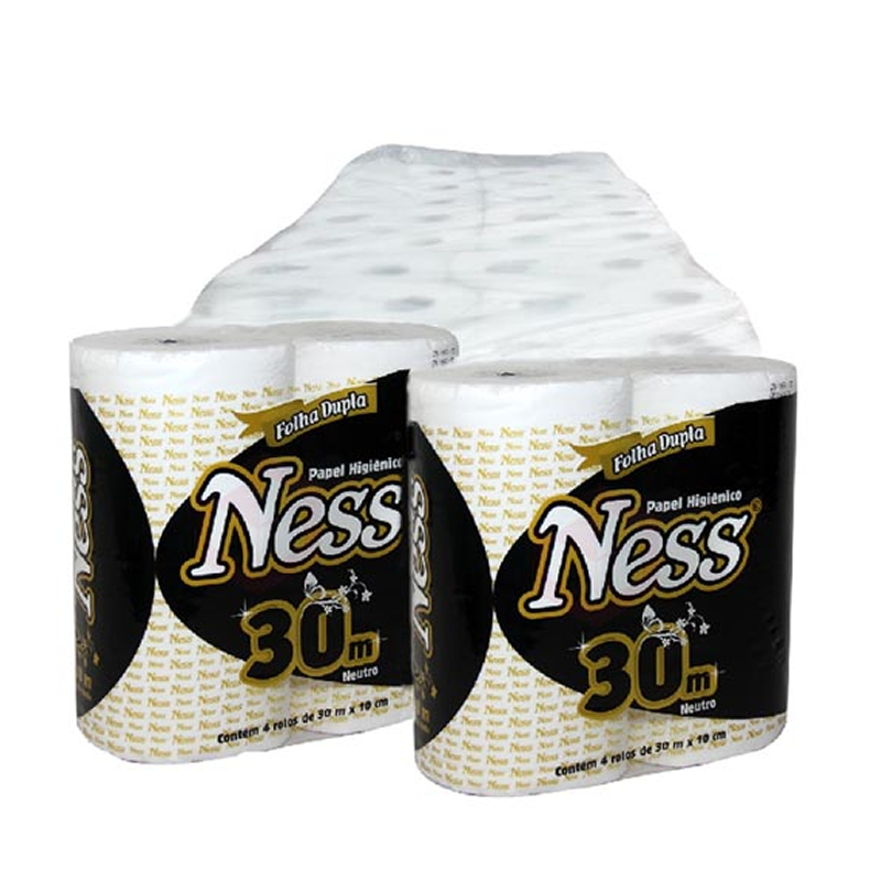 Papel Higiênico Ness Folha Dupla 64x30m
