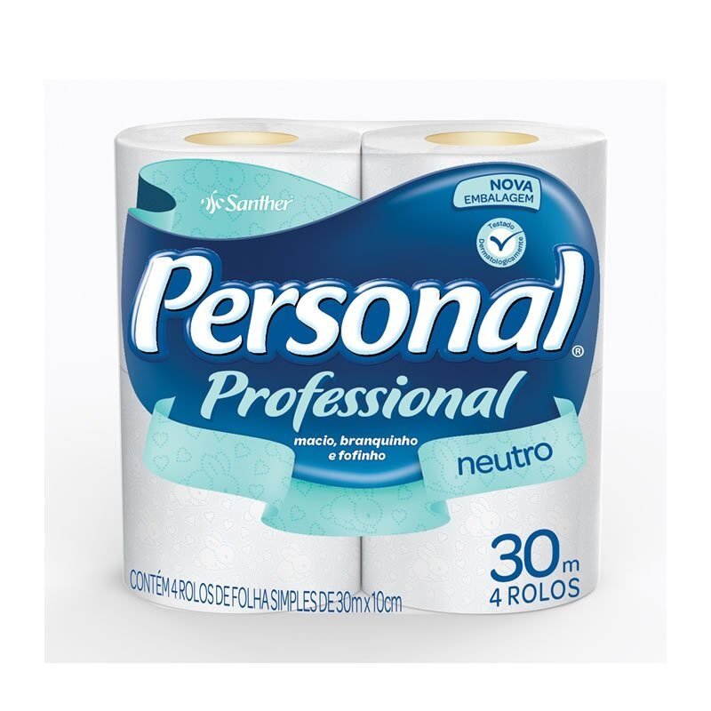 Papel Higiênico Personal Folha Simples 4x30m