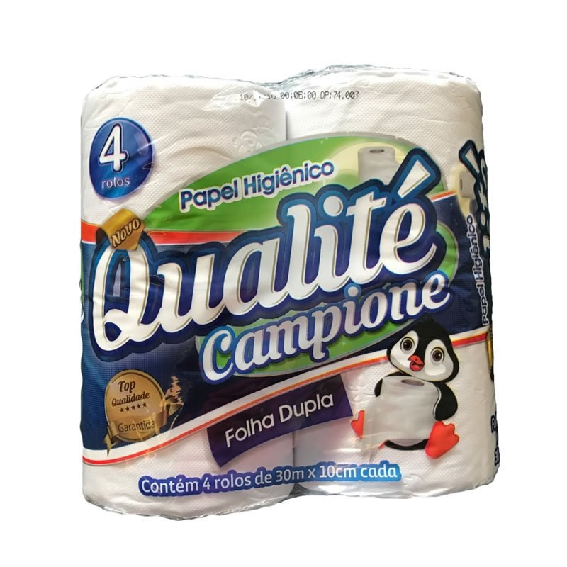 Papel Higiênico Qualité Folha Dupla 4x30m