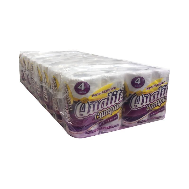 Papel Higiênico Qualité Folha Simples 64x30m