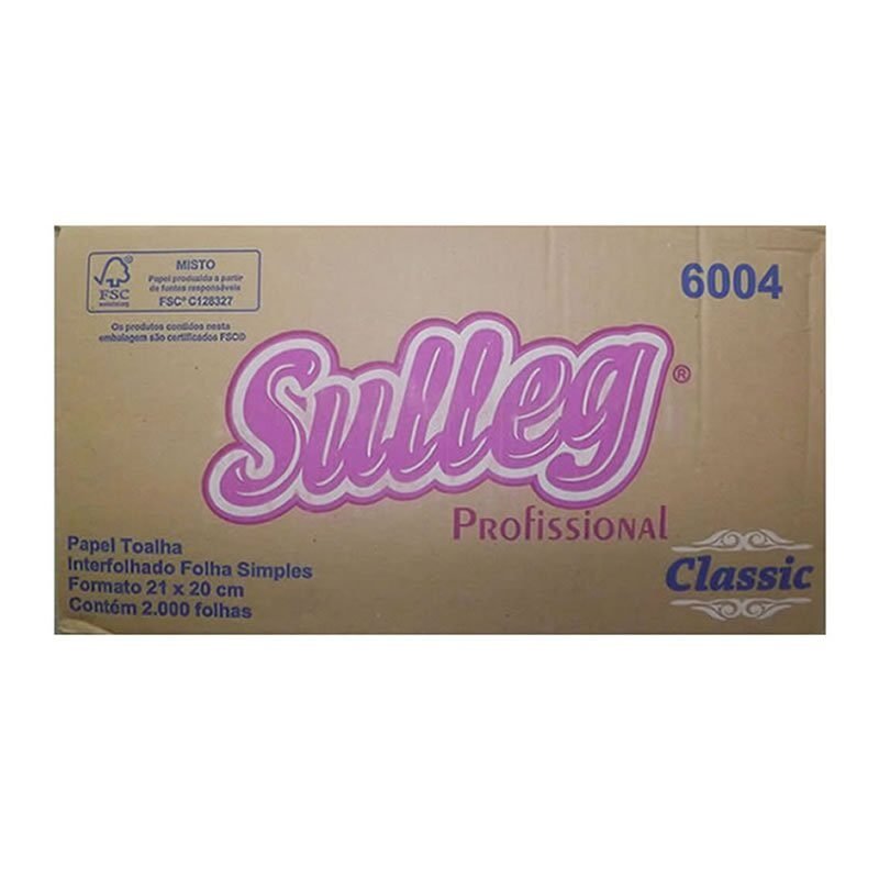 Papel Interfolha Extra Luxo Caixa com 2.000 Folhas Sulleg