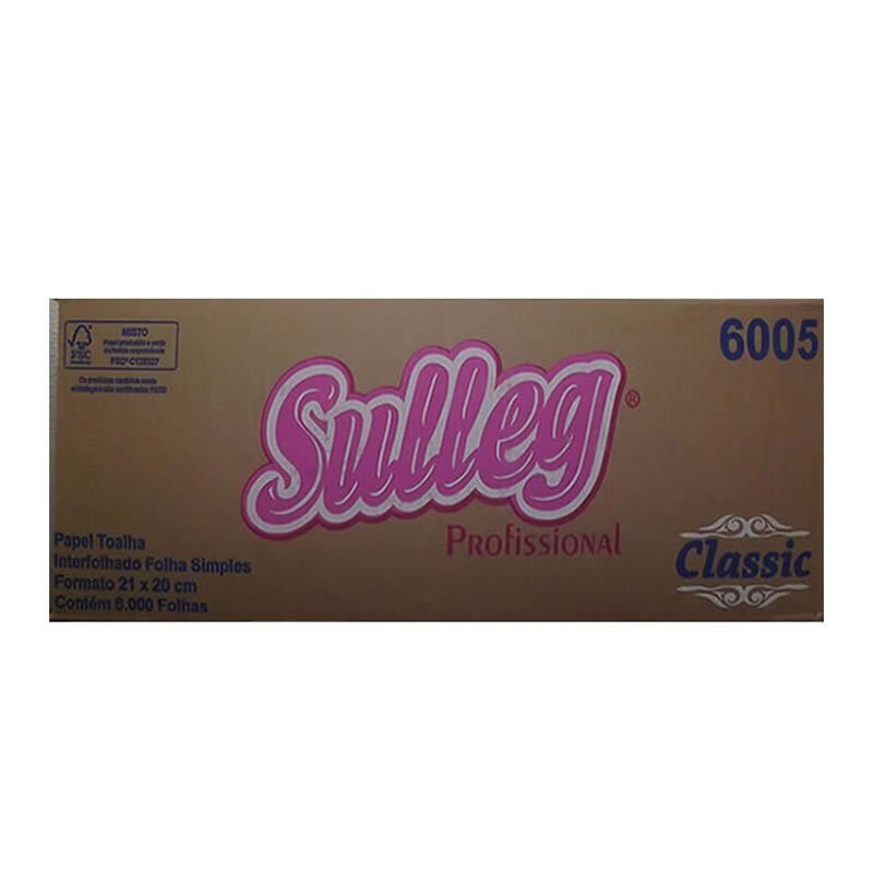 Papel Interfolha Extra Luxo Caixa com 6.000 Folhas Sulleg