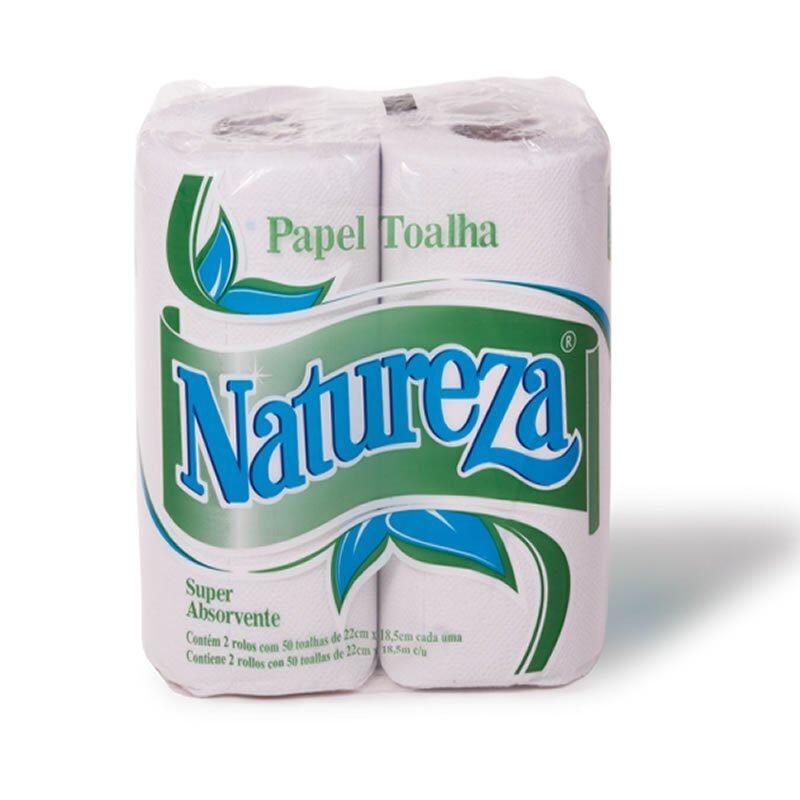 Papel Toalha com 2 Rolos Natureza