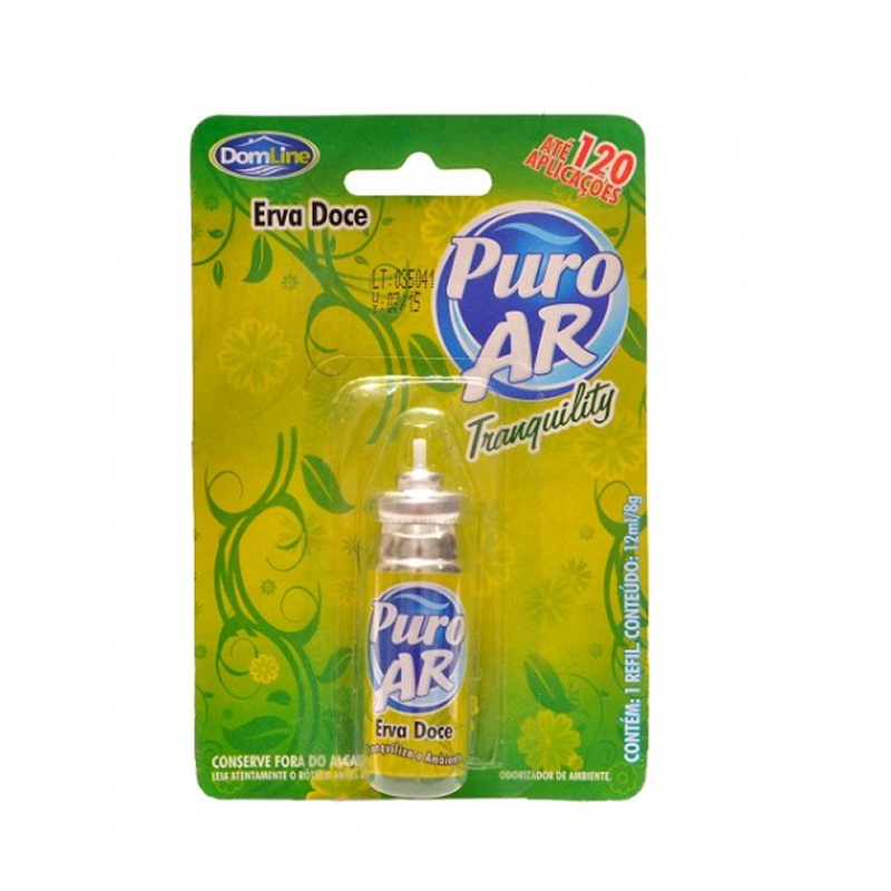 Refil Desodorizador Puro Ar 12ml Erva Doce