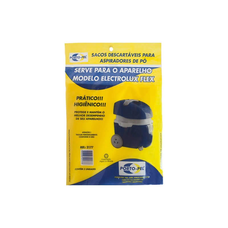Saco Para Aspirador de Pó Electrolux Flex