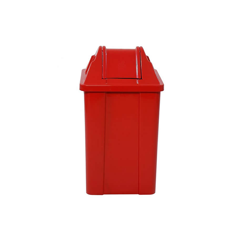 Cesto Vermelho Quadrado Com Tampa Vai-Vem 25 Litros Q25v